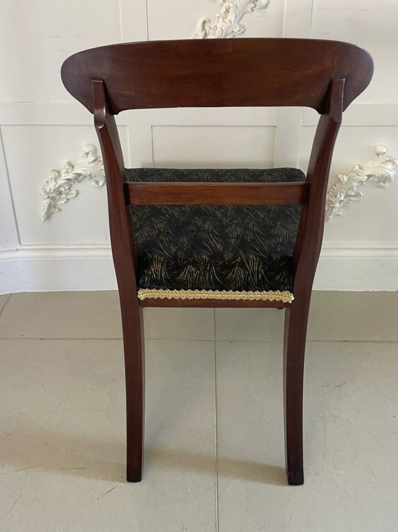 Antique Victorian Set of 10 Quality Mahogany Dining Chairs - Image 8